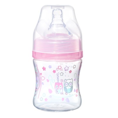 Butelka antykolkowa szerokootworowa BabyOno 402/02 120 ml różowa