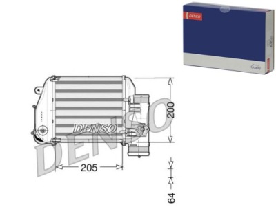 Интеркулер denso 4f0145805e ra8010340 30767 фото №1