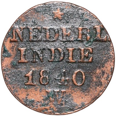 Holenderskie Indie Wschodnie 1 cent 1840