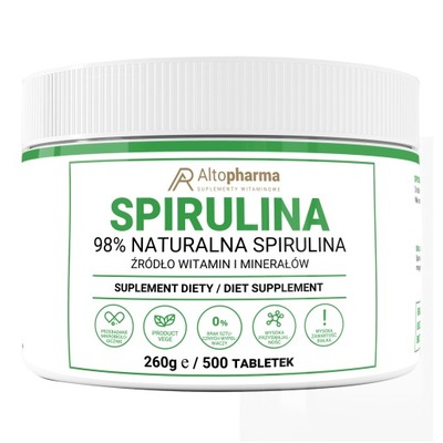 SPIRULINA tabletki 500 szt. ODPORNOŚĆ Produkt VEGE