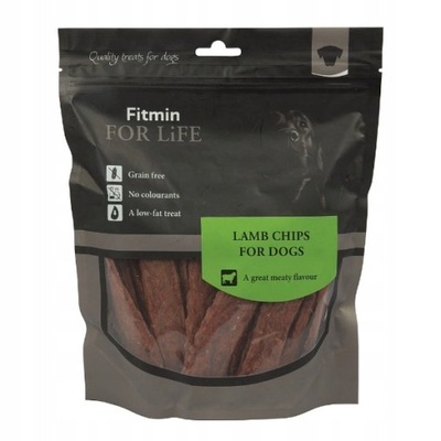 FITMIN FFL dog treat lamb chips 400g