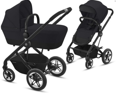 CYBEX Wózek TALOS S 2w1 DEEP BLACK czarna rama