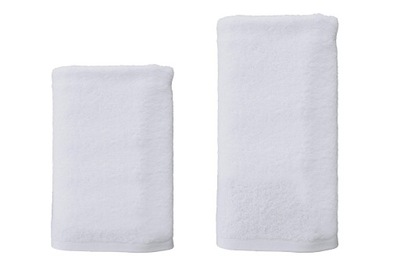Grube Białe Ręczniki Hotelowe 70x140 + 50x100