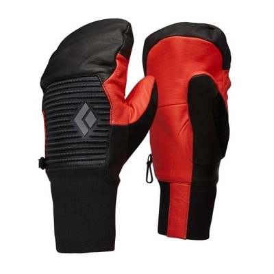 Black Diamond Rękawice Session Knit Mitts S Czarno-pomarańczowe