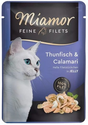 Miamor Feine Filets Tuńczyk Kalmar w galarecie
