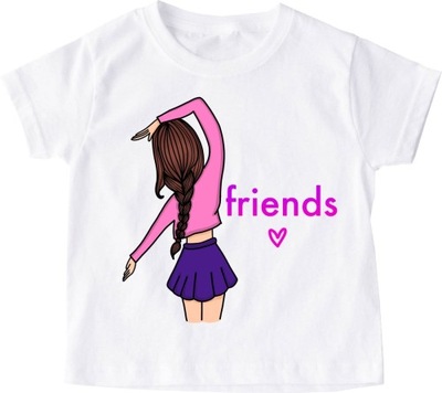 Koszulka dla przyjaciółki friends brunetka roz 128