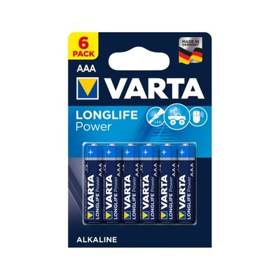 Bateria alkaliczna VARTA LR03 AAA R3 LONGLIFE 6szt