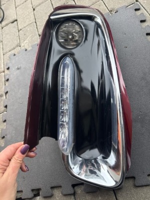 Renault scenic 3 3 рестайлінг  13-15r решітка бампера перед ліва led протитуманна фара фото №1