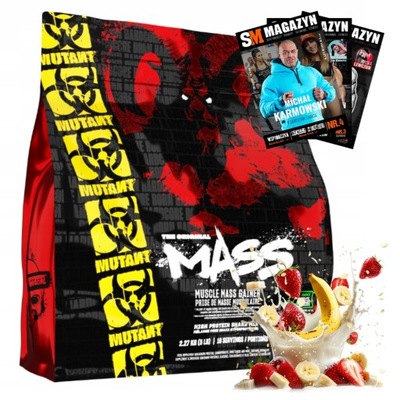 PVL MUTANT MASS 2270g GAINER MASA BIAŁKO WPC MALTODEKSTRYNA WĘGLOWODANY