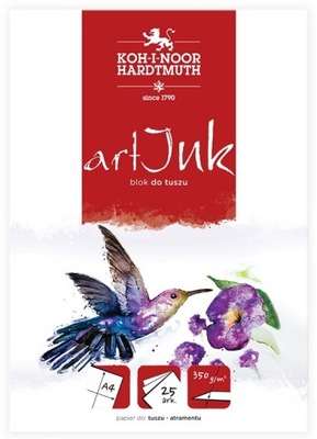 Blok do tuszu ARTINK A4 25 ark. 350 G. Koh-I-Noor