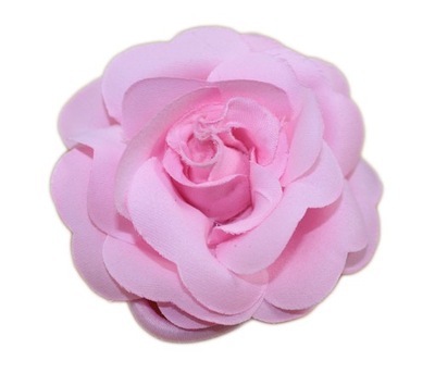 -MARGUT- Gumka broszka kwiat róża jasny róż