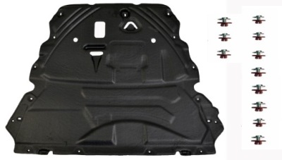 Захист нижня двигуна pod двигун ford escape 2019-... кліпси фото №1