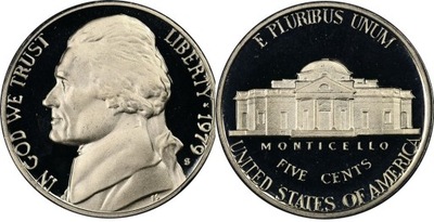 5 cent USA (1979) - Jefferson Mennica San Francisco Proof