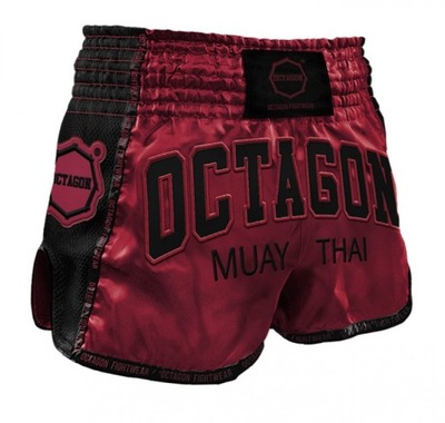 Spodenki Muay Thai Octagon burgund - XS