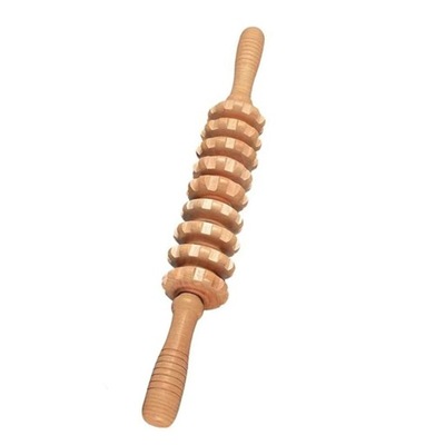 MASAŻER DO CIAŁA Gua Sha ROLLER cellulit DREWNO