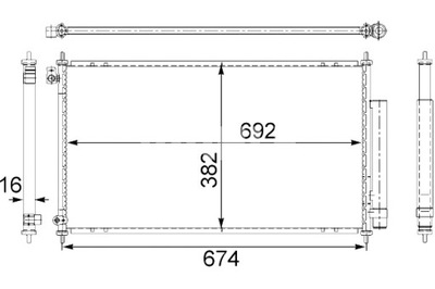 MAHLE КОНДЕНСАТОР КОНДИЦИОНЕРА HONDA ACCORD VII 2.0 2.4 02.03-05.08