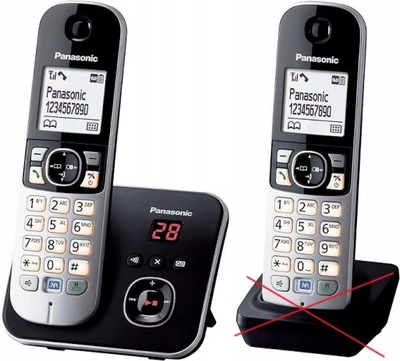 Telefon bezprzewodowy PANASONIC KX-TG6822 DUO