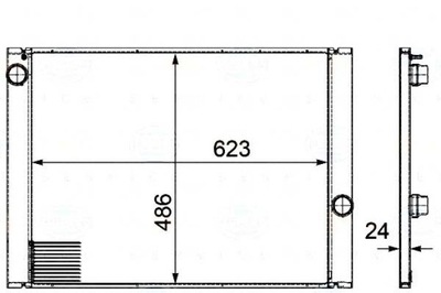 РАДИАТОР BMW 520-530 E60 E61 03- BEHR HELLA