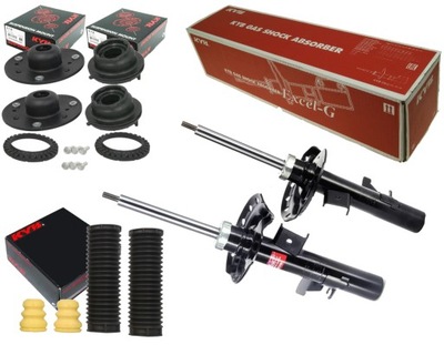 Kyb 2x амортизаторы + подушки безопасности защита i отбойники ford mondeo mk4 s-max volvo фото №1