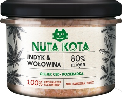 NUTA KOTA Karma mokra kota Indyk z Wołowiną 200g