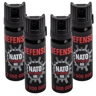 GAZ PIEPRZOWY OBRONNY DEFENCE NATO 4x 50ml ŻEL