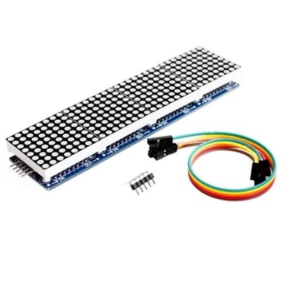 Moduł matrycy LED 32x8 czerwony MAX7219 SPI AVR Arduino Raspberry Pi