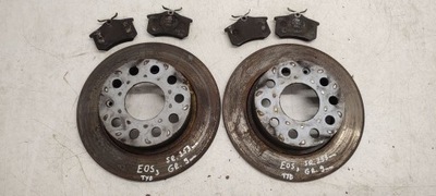 Тормозные диски тормозные тормозные колодки задняя vw eos 2,0 fsi фото №1