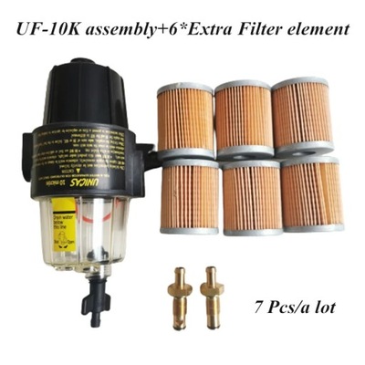 7 PCS UF10K FUEL FILTRAS ELEMENTAS UF-10K WATER SEPARATOR ASSEMBLY WITH~27132 