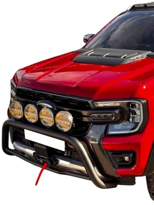 Трубопровід труби передні кенгурятник flow ford ranger 2022- фото №1