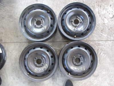 LLANTAS ACERO NISSAN MICRA 4X100 ET 50 6X15J CON SENSOR AIRE  