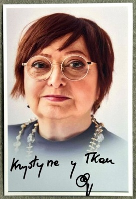 KRYSTYNA TKACZ - Autograf - Przemek Dzieciom