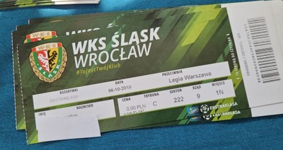 bilet Śląsk Wrocław- Legia Warszawa