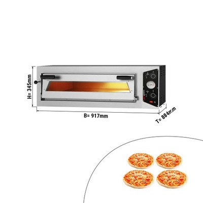 Piec do pizzy - 4 x 30 cm