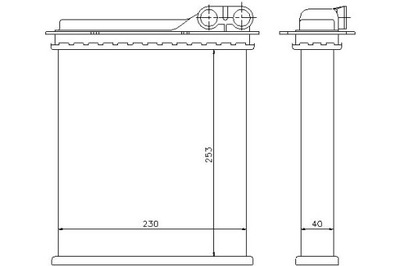 Nissens отопитель 253x230x50 renault espace ii фото №1