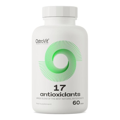 OstroVit 17 Antioxidants 60 kap. Q10 LIKOPEN GLUTATION SPERMIDYNA KWAS ALA