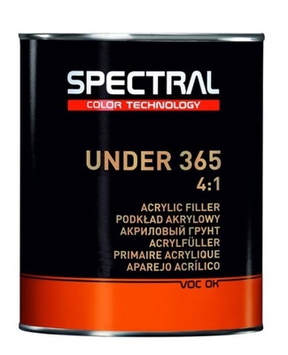 NOVOL SPECTRAL UNDER 365 P5 PODKŁAD АКРЫЛОВЫЙ ЧЕРНЫЙ 3,5L КОМПЛЕКТ