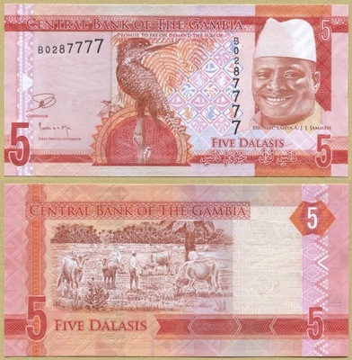 -- GAMBIA 5 DALASIS nd/ 2015 B P31 UNC