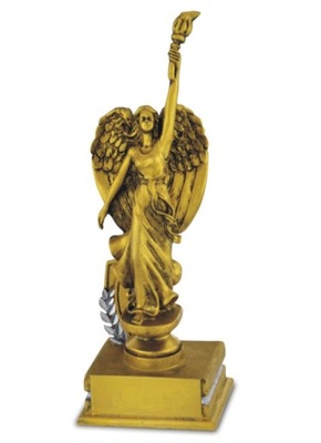 Statuetka WIKTORIA złota nagroda 23 cm + GRAWER