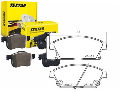 TEX2503401 КОЛОДКИ HAM. OPEL ПЕРЕД ASTRA J 09-/ZAFI