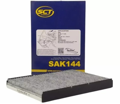 SCT GERMANY SAK 144 ФІЛЬТР САЛОНУ ВУГІЛЬНИЙ K1047A