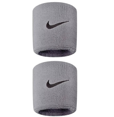 Frotka tenisowa Nike Swoosh Wristbands szara