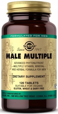 SOLGAR MALE MULTIPLE 120t MULTIWITAMINA MĘŻCZYZN