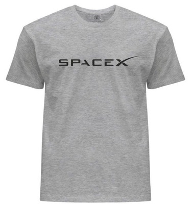 Męska Koszulka SpaceX szara XXL