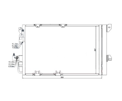 Радиатор кондиционера к opel astra g 1998-2004 13192901 фото №1