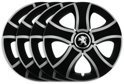 WHEEL COVERS 16 FOR PEUGEOT 2008 3008 208 308 307 BSM  