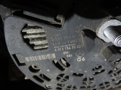 Mercedes-benz e w211 генератор a0131547002 d фото №1