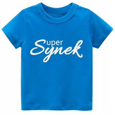 KOSZULKA z nadrukiem tshirt Super Synek r. 110