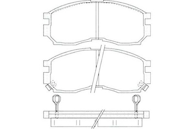 КОЛОДКИ ТОРМОЗНЫЕ CHRYSLER SEBRING HYUNDAI SANTAMO