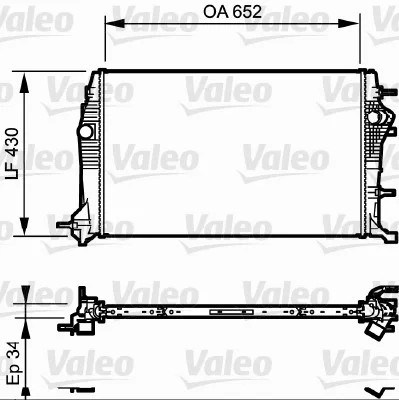 VALEO 735181 RADUADOR DE AGUA R.SCENIC  