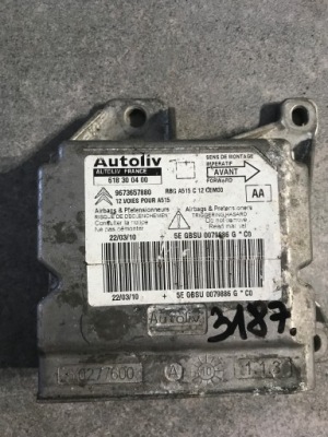 Модуль подушка безопасности citroen c3 2 2010 европа  kgx 9673657880 11147 фото №1